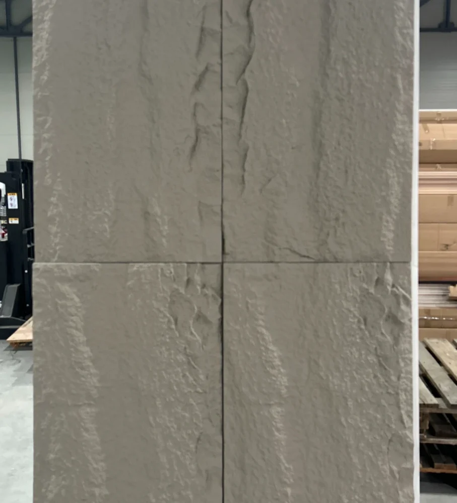 PUS-3A. GREY PU STONE VESTACKI KAMEN