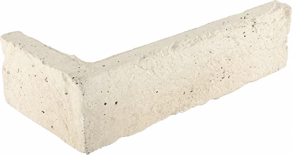 polydecor-cigla-golija-ugao-bela Ugaoni element dekorativne cigle golija na beloj pozadini