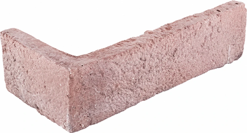 polydecor-cigla-krcedin-ugao-bela Ugaoni element dekorativne cigle krčedin na beloj pozadini