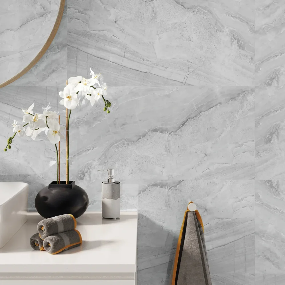 SPC zidni panel Vilo Ash Grey – primena u kupatilu