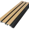 WPC fasadni panel sa tri rebra Oak/Black – 2900 × 175 × 25 mm