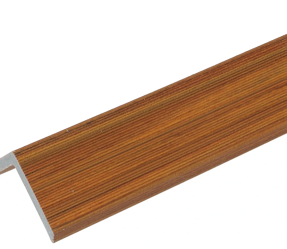 WPC završni L profil Barcode Dark Teak – 2900 × 50 × 50 mm